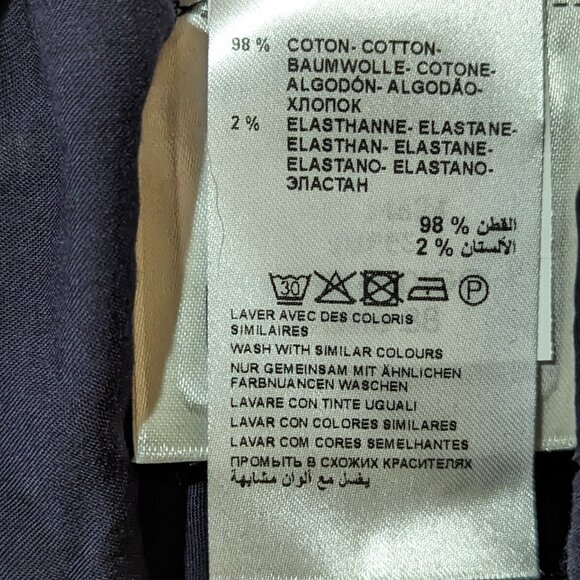 NWT - Kookai indigo floral skirt with belt sz 38EU/8US - Picture 8 of 10